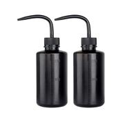 AHIOJEGX Botella Exprimible Botella plástica del apretón del tarro del envase del apretón del difusor de la botella del tatuaje(Black 250ml 2pcs)
