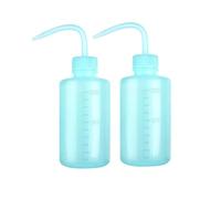AHIOJEGX Botella Exprimible Botella plástica del apretón del tarro del envase del apretón del difusor de la botella del tatuaje(Blue 250ml 2pcs)