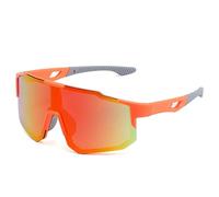 AHIOJEGX Gafas Ciclismo Men Women Photochromic Cycling Glasses Eyewear Riding Fishing Sports Sunglasses UV400 Bicycle Road Goggles(Orange)