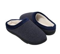 AHIOJEGX Pantuflas Hombre Invierno Pantuflas De Invierno For Hombre, Interior Con Espuma Viscoelástica, Suela Goma Duradera, Suaves, Cómodas, Antideslizantes, Algodón(Blue,40-41)