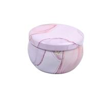 AHIOJEGX Vasos para Velas 1 Unidad de envases de té con Flores, contenedores vacíos, Cajas, latas, frascos, latas de Caramelos, Velas de té, Suministros, Caja de Caramelos, joyería(Grey)