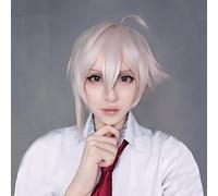 AHJSN Aplicable a la peluca de cosplay para hombre, color rosa claro