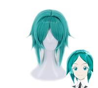 AHJSN Aplicar a Land of the Glossy Phosphyllite Wig Cosplay Costume Green Short Hair resistente al calor pelo sintético anime RPG pelucas