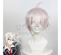 AHJSN Se aplica a Anime Cosplay Wig Trigger Short Light Pink Synthetic Hair Wigs for Adult Role Play