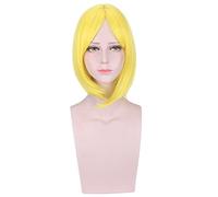 AHJSN Se aplica a Anime Hoseki no kuni Amarillo Diamante Cosplay peluca corta Bob pelucas disfraz para adultos pelo sintético
