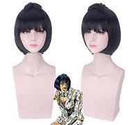 AHJSN Se aplica a bizarre Adventure Cosplay Wig Bruno Bucciarati Sticky Finger Short Synthetic Hair Anime Costume Wigs