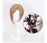 AHJSN Se aplica a LOL Kaisa Daughter of the Void Anime Cosplay peluca de pelo sintético Halloween disfraz fiesta Play pelucas para mujeres