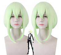 AHJSN Se aplica a Mad Burnish Lio Fotia 35 cm Gradient Short Straight Heat Resistant Synthetic Hair Anime Cosplay Cosplay pelucas + gorro de peluca