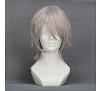 AHJSN Se aplica a pelucas de 30 cm Inu X Boku SS Miketsukami Soushi Cosplay Peluca gris corta de fibra resistente al calor + gorro de peluca