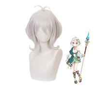 AHJSN Se aplica a Princess Connect! Re:Dive Natsume Kokoro Kokkoro peluca corta Cosplay disfraz de pelo sintético resistente al calor pelucas para mujer