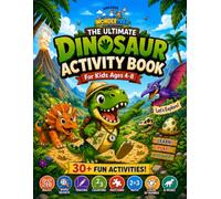 AHKADOS Wondertrail The Ultimate Dinosaur Activity Book for Kids Ages 4-8: A Fun Educational Workbook with 30+ Activities: Mazes, Tracing, Counting, Word Search, Matching, Math & More