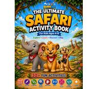 AHKADOS Wondertrail The Ultimate Safari Activity book For Age 4-8: A Fun Educational Workbook with 30+ Activities: Mazes, Tracing, Counting, Word ... activity, Drawing, Picture match and many m