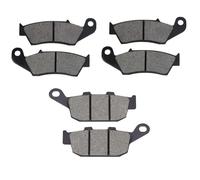 AHL 3 pares de pastillas de freno delanteras y traseras Compatibles con XL650 VY V1-V7 2000-2007/ XRV750 P R S T V W X Y Africa Twin 1994-2003 (Semi metal)