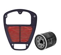 AHL Filtros de Aire & Filtros de Aceite Compatible Con Kawasaki VN900 Vulcan 900 Custom 2006-2023/VN900 Classic SE Special Edition 2011-2014