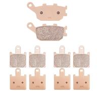 AHL-Kit Motocicleta Pastillas de freno para Kawasaki Z1000 ABS (ZR1000 C7F/C8F/C9F) 2007-2009 (Cobre sinterizado)