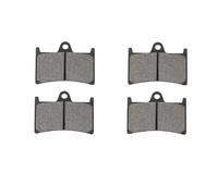 AHL-Kit Motocicleta Pastillas de freno para Yamaha FJR 1300 2003-2005/FJR1300 N/P/R/S/T/A 2001-2005 (Semi metal)