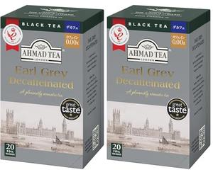 AHMAD descafeinado Earl Gray 20P (Paquete de 2)