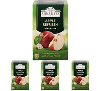 Ahmad Tea Apple Refresh - Té negro de manzana (20 bolsas) (Paquete de 4)