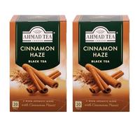 Ahmad Tea Cinnamon Haze Té negro con sabor a canela, 20 bolsitas de té con banda/etiquetadas, 40 g (Paquete de 2)