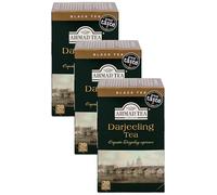 Ahmad Tea Darjeeling Tè Negro, 20 Bolsitas De Té Con Cinta/tagged, 40 Gramo (Paquete de 3)