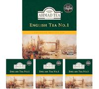 Ahmad Tea English Tea No. 1, Té Verde, 200g, 100 Tea Bags (Paquete de 4)