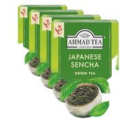 Ahmad Tea Japanese Sencha - Te verde con hojas tradicionales - Bolsitas de te selladas individualmente con 1,8 g de te por porcion - 20 bolsitas de te (paquete de 4)