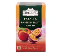 Ahmad Tea Of London Peach & Passion Fruit Tea Bags 20's Box, Fruta De La Pasión, 40 Gramo