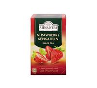 Ahmad Tea Strawberry Sensation Black Tea, 20-Count Boxes (Pack of 6)