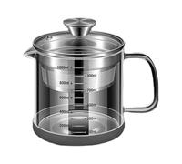 Ahmany Colador de yogur de leche de soja para el hogar, botellas de vidrio de borosilicato para freír ollas para entusiastas de la cocina, colador de aceite de cocina