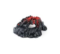 Ahmany Volcano - Piedra de Halloween para acuarios de peceras, resinas, decoración segura con diseño de burbujas para acuario, decoración de volcán