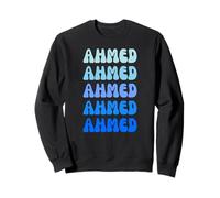 Ahmed Retro Name Stack Design Sudadera
