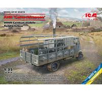 Ahn Gulaschkanone WWII German Móvil Field Kitchen 1 :3 5 Plástico Modelo Kit Icm