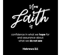 Ahora bien, la fe es confianza en lo que esperamos. Pegatinas de pared de vinilo 54.6x63.4cm No se cae Blanco