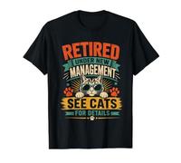 Ahora Jubilado bajo Nueva administración Ver Todos mis Gatos para más Detalles Camiseta gráfica económica, Hombre, Negro, XL