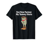 Ahora no, compañero, me duele la barriga Funny Frog Cowboy Camiseta