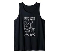 Ahora se está volviendo Serio Gamer inclinándose hacia adelante Camiseta sin Mangas