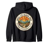 Ahora Soy Mayor, Pero sigo Corriendo contra el Viento Vintage Sudadera con Capucha