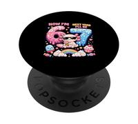 Ahora Tengo 6 El próximo año seré 7 Axolotl Ice Cream 67 Meme Bday PopSockets PopGrip Adhesivo