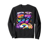 Ahora Tengo 6 El próximo año seré 7 Rainbow Unicorn 67 Meme Bday Sudadera