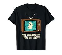 Ahora transmitiendo Desde el más allá del Velo Fantasma Halloween Divertido Camiseta gráfica económica