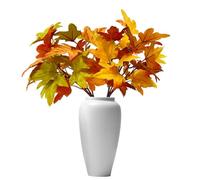 Ahorn Leaf Branys - Halloween Guirnalda para abrigo | Crapparie otoñal artificial hojas las ramas con un diseño de hojas realista | Falsas hojas otoñales arbustos para mesa, ventanas y