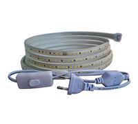 Ahorraluz Tira Led de 220v 2835 120 Led/m ALTA LUMINOSIDAD, con INTERRUPTOR. IMPERMEABLE Blanco Frío/Neutro/Cálido Waterproof IP67 strip (Blanco Frío, 3M)