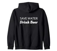 Ahorre Agua Bebida Cerveza Eco Consciente Amante de la Sudadera con Capucha