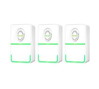 Ahorro de Energía Enchufe Electricidad Caja de Ahorro Estabilizador Protector Smart Power Power Saver para Electrodomésticos Material de PC de Oficina Doméstica 3 PCS (EU)