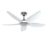 Ahorro de Energía Ventilador Techo + Control Remoto Dc Volare 116cm Cromo Blanco