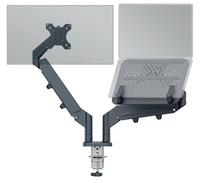 AHORRO DE ESPACIO DOBLE MONITOR/BRAZO DE COMPUTADORA PORTÁTIL; 65380089...