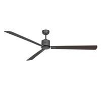 Ahorro Energía Techo Ventilador Gris Basalto Eco Neo III 180 CM Wenge Plata
