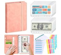 Ahorros Binder - Budget Binder | Planificador Presupuestario Con Sobres En Efectivo | Budget Binder Money Saving Wallet | CONJUNTO ECONOMÍA CANSESS | Organizador Monetario Del Libro De Presupuesto