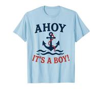 Ahoy It's a Boy - Anuncio de Baby Shower con temática náutica Camiseta