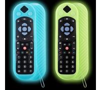 AHRLIC 2 fundas de silicona para control remoto compatibles con los modelos Q-Series SKY135, a prueba de golpes, antideslizante, con cordón, funda que brilla en la oscuridad para mandos a distancia de